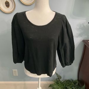 Chico’s Mixed media top.